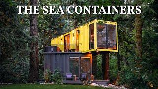 Cantilevered Shipping Container Home! See Inside Full Tour