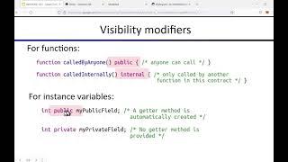 Lecture 3.2 Ethereum Programming Basics