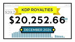 Income Report for December 2024 - How I Made Over $20K From Self Publishing on Amazon KDP