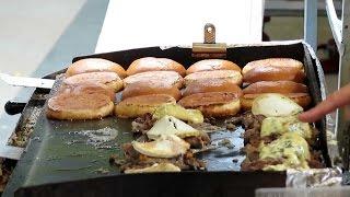 London Street Food. The Duck Meat Burger. French Cuisine