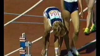 1984 Olympics 100m hurdles Semi Final 2 - Sharon Danville (Colyear)