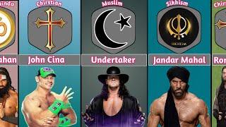 Most Famous WWE Wrestlers and Thier Religion?#wwe #fypシ