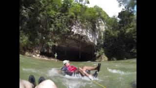 Butts Up!  Cave Tubing in Belize