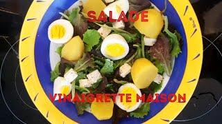 Salade Avec Vinaigrette Fait Maison