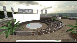 Virtual Outdoor Auditorium | MootUp 3D Virtual Event Platform