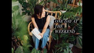 One day at the weekend | 周末慢生活 | 给植物洗澡 | 自制百香果柠檬饮料 | 院子里的鲜切玫瑰花