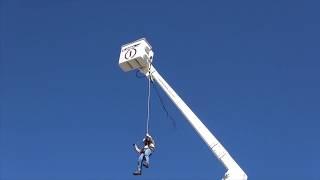 Tech Safety Lines Patented Safety Products - Using a Custom Truck One Source Bucket Truck