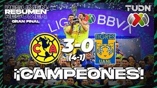 Resumen y goles | América (4)3-0(1) Tigres | AP2023 - Final VUELTA | TUDN