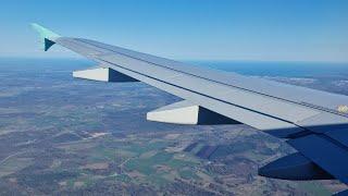 Cyprus Airways A320 approach and landing to Tallinn TLL/EETN