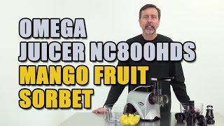 Omega Juicer NC800HDS Mango Fruit Sorbet