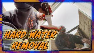 REMOVING HARD WATER STAINS WITH DIAMOND MAGIC | WINDOW CLEANING