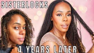 SISTERLOCKS On Thin Hair 4 YEARS Later | Loc Update