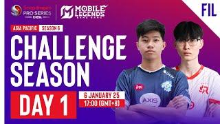  [FIL] AP Mobile Legends: Bang Bang | Snapdragon Mobile Challenge Season | Season 6 | Day 1