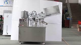 Simple type automatic tubes filling and sealing machine