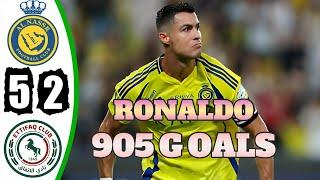 Ronaldo HatTrick In 7 min - Al Nassr vs Al Ettifaq 5-2 - All Goals & Highlights - 2024