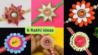 6 DIY Easy Eco Friendly Rakhi making For Competition| How to make Rakhi at home| Rakhi tutorial 2024