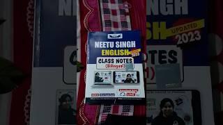 NEETU SINGH ENGLISH CLASS NOTES ( BILINGUAL) UPDATED 2023 || Book Review