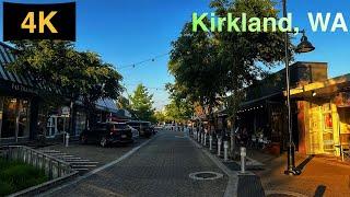 Downtown Kirkland, WA Driving Tour in Summer 2023.