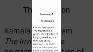 The Invitation Summary
