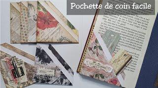 Idée pour ton Junk journal (49) Pochette de coin facile