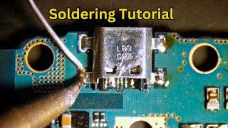 Soldering Tutorial / How To Replace Charging Connector