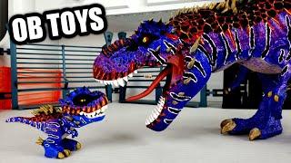 CUSTOM MATTEL SNAP SQUAD OMEGA 09 T-REX | TYRANNOSAURUS REX | BABY TREX TOY JURASSIC WORLD THE GAME