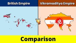 British Empire vs Vikramaditya Empire | Vikramaditya Empire vs British Empire | Comparison|Data Duck