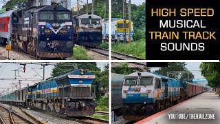 Indian Railways High-Speed Trains | EMD Diesel Locomotives in Action | Train Track Sounds