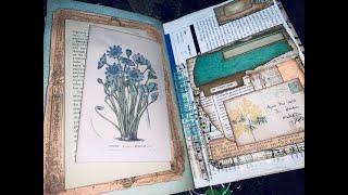 Herbal/botanical Junk Journal flip through VectoriaDesigns - SOLD, Thank you!