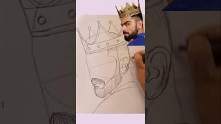 king Virat Kohli Drawing #Drawing