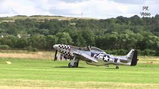 P 51 "Frances Dell" auf der Flugplatzkerb in Gelnhausen am 15. Juni 2024