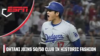 GREATEST GAME EVER?!  Shohei Ohtani has 3 HR, 10 RBI & 2 SB to found 50/50 club | ESPN MLB