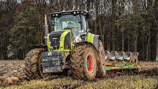 ️ Claas Axion 920 + Amazone Tyrok 400 VS  | Muddy Plowing 2024 | Moravan Mléčná farma a.s. 