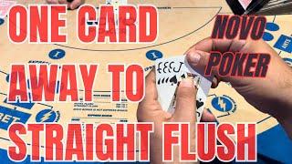 NOVO POKER ! One card to straight flush