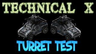 War Commander: Technical X Turret Test.