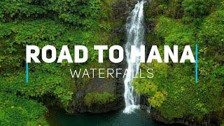 Road to Hana waterfalls - Maui, Hawaii | 4K drone video