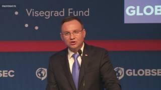 Wystąpienie prezydenta Andrzeja Dudy na forum GLOBSEC 2017