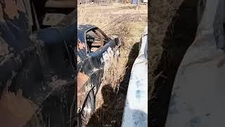 SixPack SuperBee and Challenger rusting dirt track cars.  #superbee #challenger #autoarchaeology