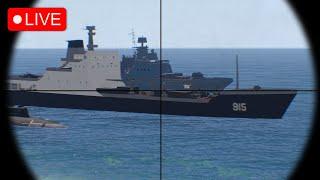 1 MINUTE AGO! 450 North Korean Ships Carrying Elite Soldiers SUNK by Ukrainian Missiles - Arma 3