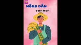 BÉ HỌC TIẾNG ANH VỀ CÁC NGHỀ NGHIỆP BÉ MUỐN LÀM TRONG TƯƠNG LAI  #rubytv #behocnoi #hoctienganh