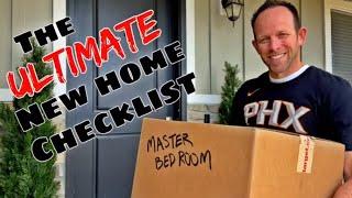 New Home Move-in Checklist - What to do BEFORE you close on your house