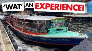 My Bangkok Ferry Trip!  Riding the Canal with the Khlong Saen Saep Boat Service.