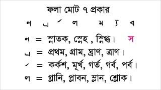 ফলা, ন ফলা, ফলার উচ্চারণ, ফলার ব্যবহার, fola bangla. বাংলা ফলা শেখার সহজ নিয়ম || Bangla Fola