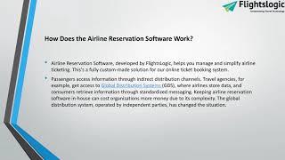 Airline Reservation Software | FlightsLogic