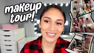 MY MAKEUP COLLECTION TOUR 2021 | Storage and Organization | Sandy Carina