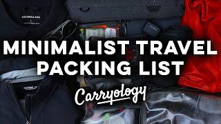 Minimalist Travel Packing List: One Bag, 16+ Days