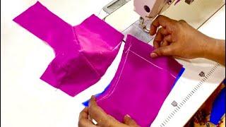 Blouse பட்டி Simple & Easy Method For  Beginners Cutting ,Stitching.️️🪡🪡