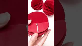 Paper Crafts 3D Paper Ornament | DIY Paper Christmas Ornament #papercrafts #diy #shorts