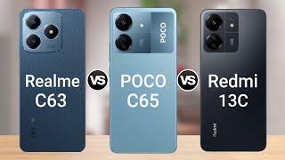 Realme C63 vs POCO C65 vs Redmi 13C