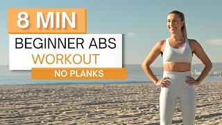 8 min BEGINNER ABS WORKOUT | Slow But Intense Core Burn | No Planks